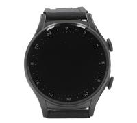 Gedourain Montre de Fitness avec Casque sans Fil, avec Télécommande, Caméra, Longue Durée de Vie de la Batterie, Plusieurs Modes de Sport pour Un Usage Quotidien, Cuir (Coque Noire (Silicone Noir))