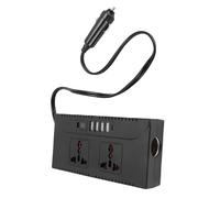 Gedourain Onduleur de Puissance de Voiture Efficace 150W DC 12V 24V à 220V 110V pour Les Essentiels des Voyages en Voiture
