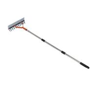 Gedourain Râteau à Chaume Déchaumeur à Dents en Acier Efficace pour Le Jardinage Déchaumeur en Acier Inoxydable Tête Large pour Les Jardiniers