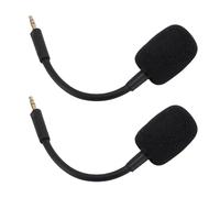 Gedourain Remplacement du Microphone du Casque de Jeu pour Barracuda X - Micro à Réduction de Bruit 3,5 Mm, 2 Pièces pour la commodité Plug and Play des Joueurs (Noire)