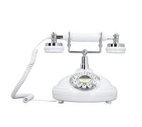 Gedourain Téléphone de Bureau Classique Vintage avec Grand Clavier et Signal Stable, Téléphone Fixe de Style Rétro pour la Maison et Le Bureau