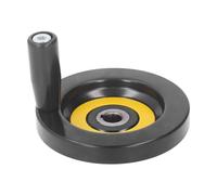 Gedourain Volant de Scie à Table Universel Léger et Portable avec Poignée Tournante pour Meuleuse de Fraiseuse de Tour, Mécanisme de Réglage Précis