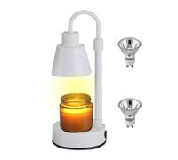 GEDOX Lampe chauffante électrique réglable pour faire fondre des bougies, avec minuterie et atténuateur, lampe chauffante de bougies vintage, lampe chauffante à bougies réglable en hauteur