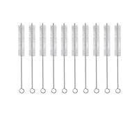 GEDRACKPMYN Brosses stériles pour trachéotomie, 10 pièces, brosses pour Tube de Gorge, Brosse de Nettoyage pour Tube à Poils en Nylon pour Fournitures de trachéotomie,15mm