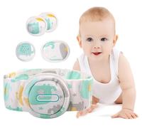 GEDRACKPMYN Kit de Ceinture pour hernie ombilicale pour bébé, Ceinture pour hernie ombilicale avec Coussinets de Compression recouverts convexes, Bande de Nombril pour bébé