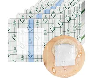 GEDRACKPMYN Lot de 30 Housses de Protection de Douche pour Sac d'ostomie (10 x 12 cm), Film de Protection de Bain pour stomie avec Coussinet Non Collant, Protection de Douche