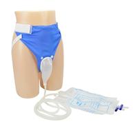GEDRACKPMYN Sac de Collecte d'urine pour Hommes - Système de Drainage urinaire réutilisable, Portable et Confortable avec 2 Sacs (1000 ML et 2000 ML) - Bleu, Elderly Men