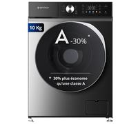 GEDTECH Lave-linge frontal GLLPS101400DG - 10 Kg - 1400 tr/mn - 16 prog - Eco - Intensif - Rapide - Très Faible conso - LED