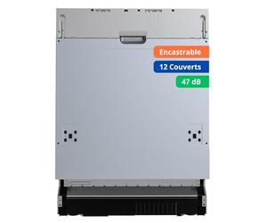 GEDTECH - Lave-vaisselle full encastrable GLV1247FULL - 12 couverts - 47 dB - Départ différé