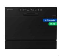 GEDTECH - Lave vaisselle Table Top GLV6T47BL - 6 couverts - 47 dB - Départ différé