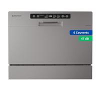 GEDTECH - Lave vaisselle Table Top GLV6T47SL - 6 couverts - 47 dB - Départ différé - couleur gris