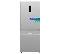 GEDTECH Réfrigérateur combiné Grande largeur GCB417NFIX 417L conglateur bas - No Frost - Inox