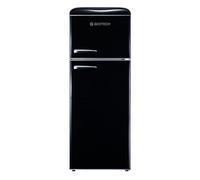 GEDTECH Refrigerateur double-porte vintage GDPV215BL - Congélateur haut - Noir - Capacité 215L - Faible conso
