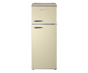 GEDTECH Refrigerateur double-porte vintage GDPV215CR - Couleur crème - Capacité 215L