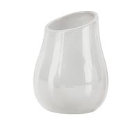 Gedy Adelaide Salle de Bain, Dimensions et Poids : 13 x 9,8 x 9,8 cm et 0,27 kg, Porte-Brosse à Dents en céramique, Finition Blanche, Design R&D, 2 Ans de Garantie, Unique