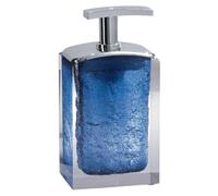 Gedy Antares Distributeur De Savon, Résine, Bleu, 6,4 X 6,4 X 19,2 Cm