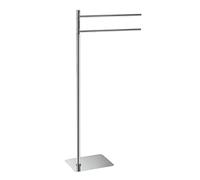 Gedy ARTU Porte-Serviettes sur Pied, Acier Inoxydable, Chrome, 39,6 x 16,7 x 84 cm