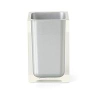 GEDY Auckland Porte-Brosse à Dents en résine Transparente de Haute qualité, Design R&S Gedy, fabriqué à la Main, 2 Ans de Garantie