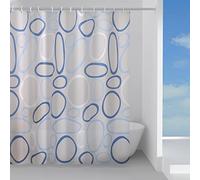 Gedy | Bols Rideau de Douche en Peva, Finition Bleue, Dimensions 200 x 120 x 0,1 cm et Poids 0,245 kg