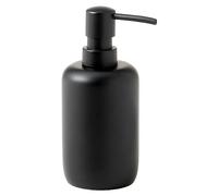 Gedy Brenda Distributeur de Savon, résine, Noir Mat, 9,2 x 7 x 16,3, capacité de 350 ML