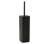 GEDY | Brosse WC Seventy Ekopla, Brosse de Toilette fabriquée avec matériau recyclé, Couleur Noir Mat, 9 x 9 x 38,8 cm, fabriquée en Italie