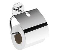 Gedy Cebu, Papier Toilette Couvert, Finition chromée, Dimensions 14,5 x 17 x 6 cm et Poids 0,348 kg, Porte Rouleau en Acier Inoxydable et Cromall, 10 Ans de Garantie, Design R&S Inoxydable, Unique
