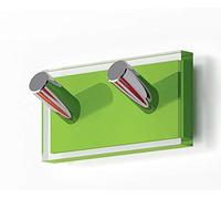 Gedy Cintre, résines thermoplastiques, Vert Transparent, Double