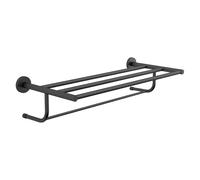 Gedy Double étagère pour Serviettes Felce Noir Mat