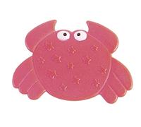 Gedy G-Crabby - Tapis antidérapant - 4 Tapis antidérapants en Forme de Crabe - Dimensions : 12,5 x 8,5 cm - Tapis de Bain en résine - Finition Rouge - Design R&S - Garantie 2 Ans