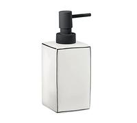 Gedy G-Lucrezia Distributeur de Savon Blanc, Distributeur de Savon de Salle de Bain fabriqué en céramique, Garantie 2 Ans, Dimensions 16 x 6,4 x 10,6 cm et Poids 0,266 kg, Design R&D, 2 Ans de
