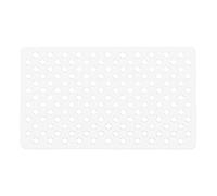 GEDY G-Maim Tapis antidérapant avec ventouses, Dimensions 60 x 38, Tapis de Bain en résine, Finition Blanche, Design R&S Gedy, 100% fabriqué en Italie, Tapis Lavable en Machine, 2 Ans de Garantie