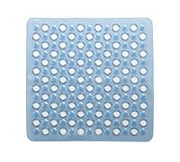 Gedy G-Maim Douche antidérapant avec ventouses, Dimensions : 50 x 50 cm, Bain en résine, Finition Bleue, Design R&S, fabriqué en Italie, Tapis Lavable en Machine, Unica