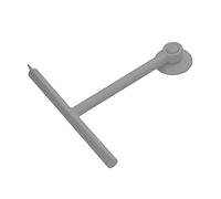 Gedy G-Mirissa, essuie-Glace de Douche Couleur Taupe et Crochet avec Ventouse, Nettoyer Le Verre en résine et Caoutchouc, Dimensions 23 x 22 x 3 cm et Poids 0,1 kg, 2 Ans de Garantie, Design R&S