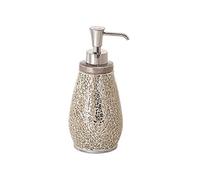 Gedy G-Myosotis, Distributeur de Savon crème, Distributeur de Savon de Salle de Bain, fabriqué en céramique et Verre, Garantie 2 Ans, Dimensions 19 x 8,5 x 8,5 cm et Poids 0,458 kg, Design R&S