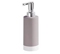 Gedy G-New Mizar Distributeur de Savon Taupe, Distributeur de Savon pour Salle de Bain, fabriqué en céramique, Garantie 2 Ans, Dimensions 19,2 x 6,4 x 6,4 cm et Poids 0,244 kg, Design R&S