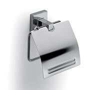 Gedy G-Pukhet, Papier Toilette Couvert, Finition chromée, Dimensions 13 x 12,6 x 4,8 cm et Poids 0,19 kg, Porte Rouleau en Acier Inoxydable et Cromall, Garantie 2 Ans, Design R&D Inoxydable, Unique