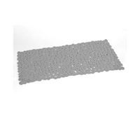 Gedy Tapis de baignoire G-River antidérapant 35×70 cm gris - ventouses, résine, lavable en machine