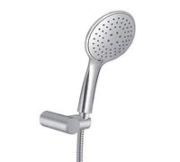 Gedy G-Tech 03, Douchette Universelle 3 Jets, pommeau Mobile et Flexible 150 cm, fabriqué en ABS avec Finition Nickel brossé, 2 Ans de Garantie, Filtre de Douche Inclus, Unique
