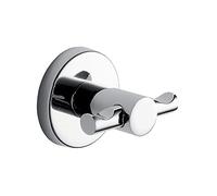 Gedy GÉDY | G-Jakarta, Cintre Couleur chrome, Cintre de salle de bain en acier inoxydable® avec récipients en verre satiné, Garantie 10 ans, Design : R&S