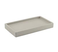 Gedy Gris, 8 x 27,5 x 15,5 cm G-jonon Porte-Objets pour Salle de Bain, Dimensions et Poids 1,458 kg, Plateau décoratif en béton, Finitions argentées, Design R&S, 2 Ans de Garantie
