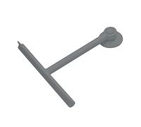 Gedy Gummy Nettoyant pour parois de Douche en Verre, Ventouse, résines thermoplastiques, 24 x 2,1 x 17,5 cm, Gris