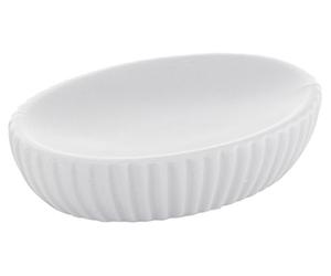 Gedy Marika Porte-Savon, céramique, Blanc, 8,3 x 12 x 3