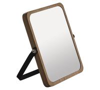 Gedy Midori Miroir grossissant 2 Faces, 2 Faces, Naturel, métal, Bambou et Verre, 16,2 x 15 x 18,5 cm