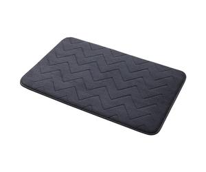 Gedy Mousse Tapis de Bain antidérapant en Polyester, 60 x 40 cm, Anthracite
