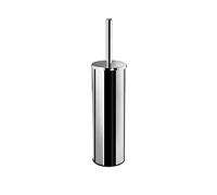 Gedy Nara, Brosse WC de Sol, Couleur Chrome, Brosse de Bain fabriquée en Acier Inoxydable, Garantie 2 Ans, Dimensions 40 x 7,5 x 7,5 cm et Poids 0,66 kg, Design R&D, Unique