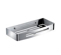 Gedy Nerva Porte-Objets rectangulaire, Acier Inoxydable, Chrome, 30 x 12,8 x 4,5 cm