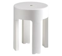 Gedy Newbox Tabouret de Salle de Bain avec Rangement, résines thermoplastiques, Blanc, 39,5 x 29,5 x 44 cm, Charge maximale 150 kg