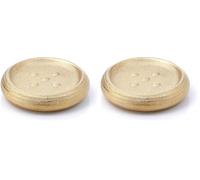 Gedy Or, G-Astrid Porte-Savon Salle de Bain, Taille 2,6 X 12 X 12 CM Poids 0,238 kg, Porte-Savon en Céramique, Années de Garantie 2, Design R&S, Unique (Lot de 2)