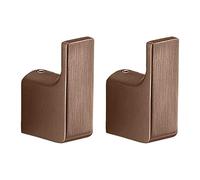Gedy PIRENEI Lot de 2 cintres pour serviette de bain en laiton, or rose, 2 x 3,3 x 5,3 cm, traitement PVD