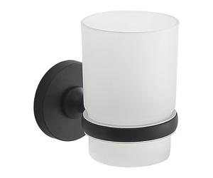 Gedy Porte-Brosse Mural Felce Plus Noir Mat